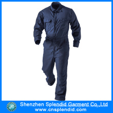 Custom Made Blue Cotton Safety Professional Work Uniform